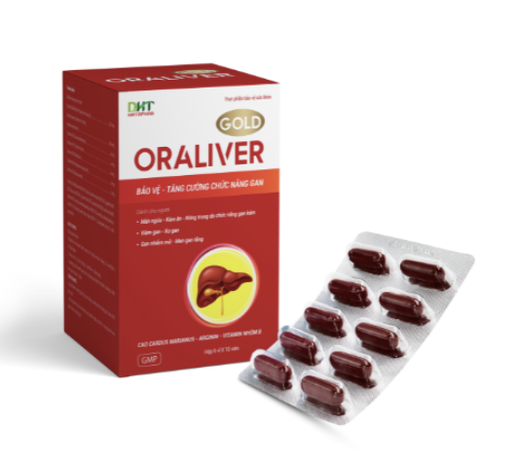 Oraliver Gold - sản phẩm có tác dụng hỗ trợ tăng cường chức năng gan